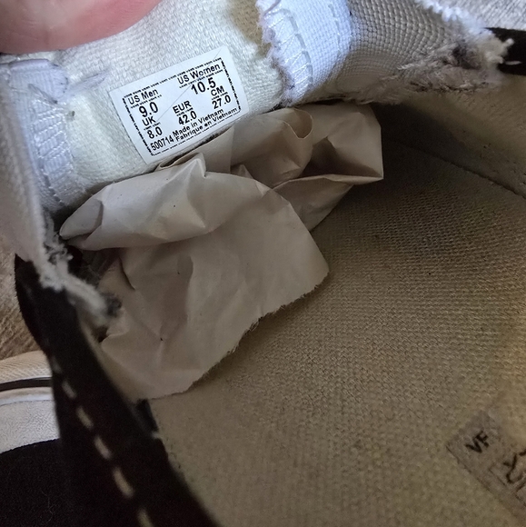 Vans Unisex Women's / Men's Slip-On Half Moon Black and White Slip-On Sneakers - Picture 7 of 8